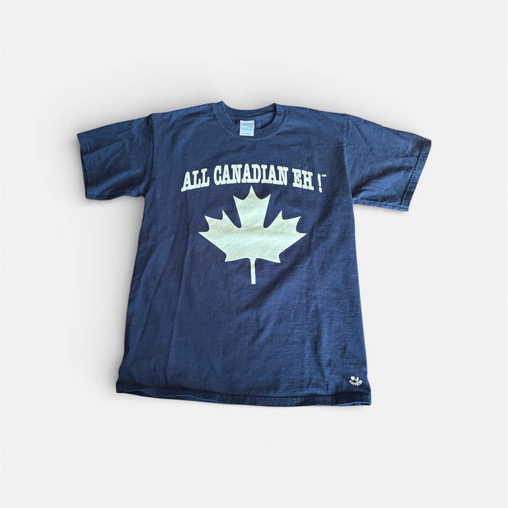Canadian Eh! Blue Graphic T-Shirt